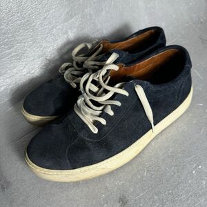 NICE Allen Edmonds Men’s 10 D AE Canal Court Blue Suede Lace Up Casual S…